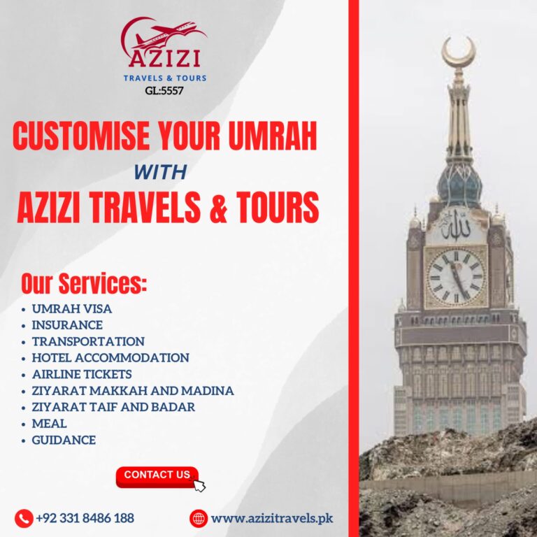 Customize Umrah Travel with Azizi Travels